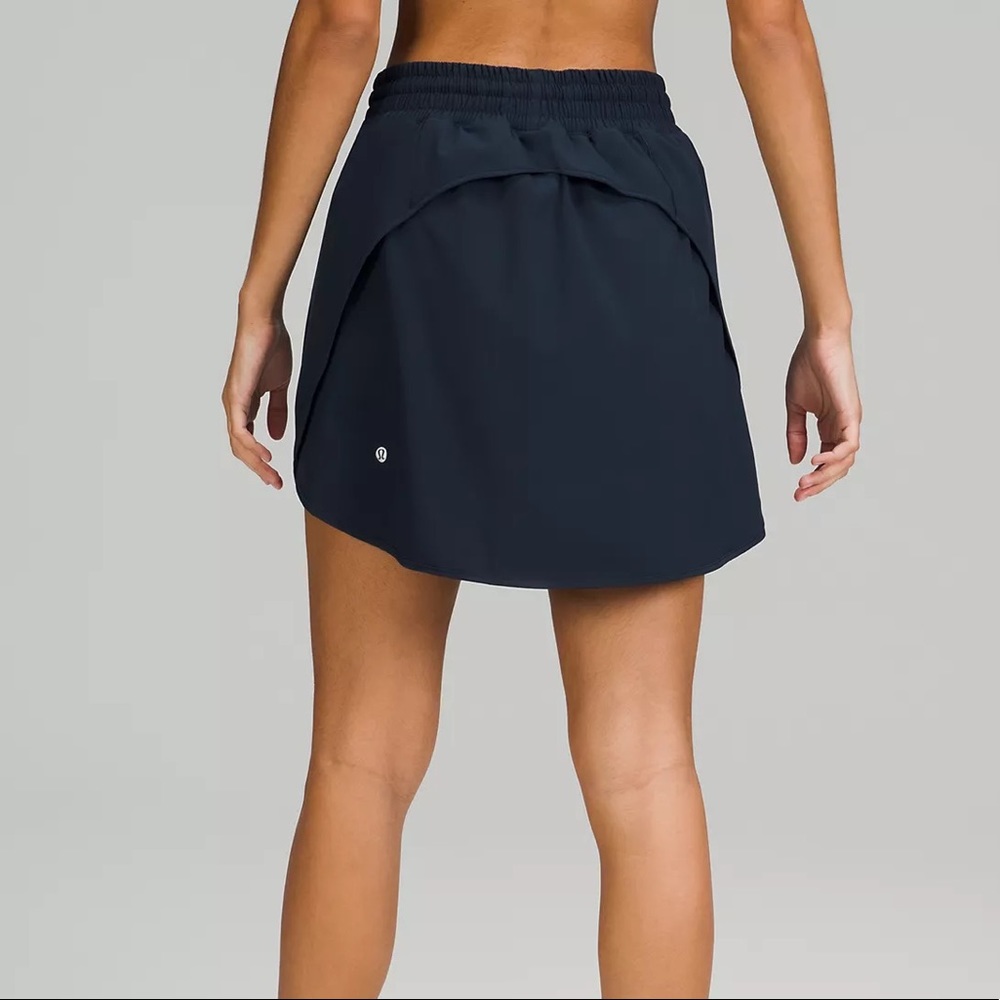 NWT Lululemon Hotty Hot High-Rise Skirt Long - True Navy - Picture 3 of 12